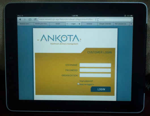 Ankota on the iPad