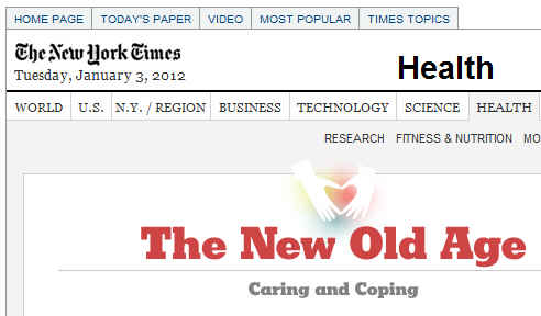 New Old Age Blog in New York Times