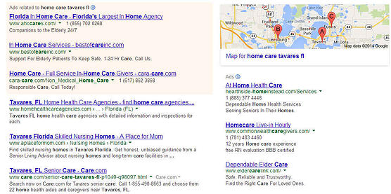 home care tavares FL google