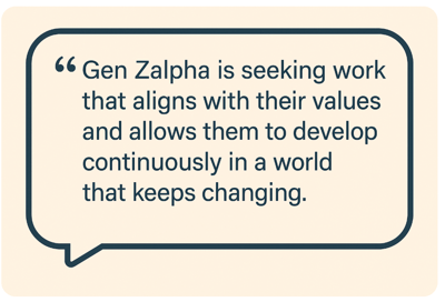 GenZalpha seek work that aligns with their values