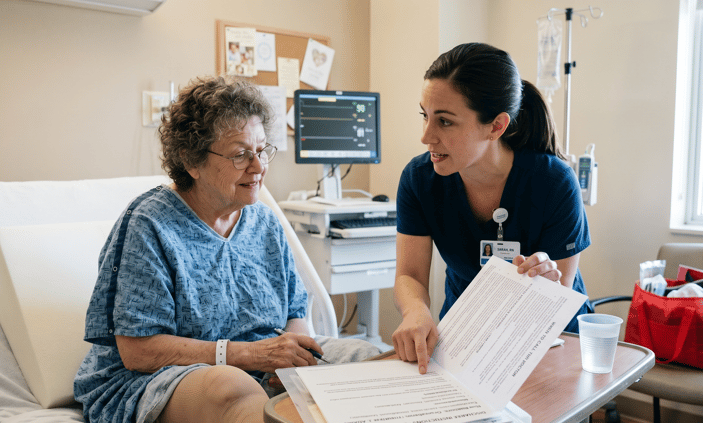 discharge information overload