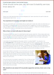 AI in Home Care