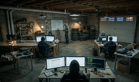 scammers den