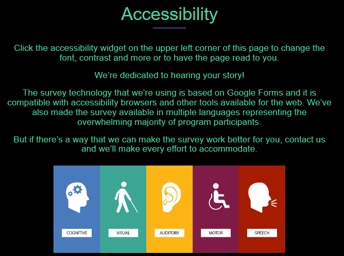 Home Care Accessibility widget