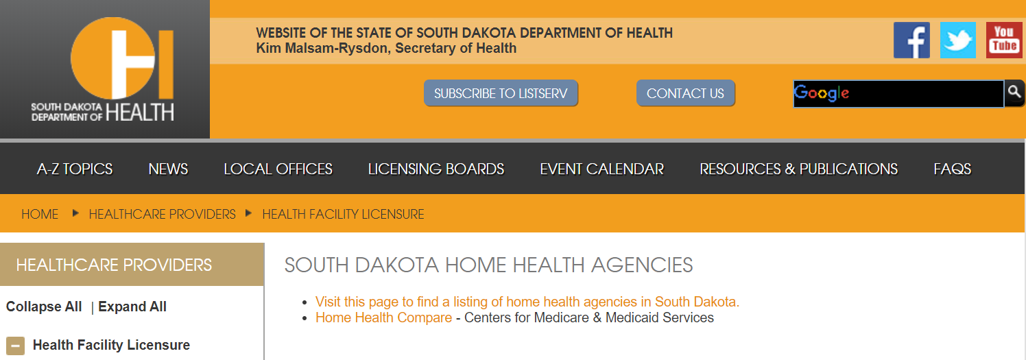 South Dakota Home Health